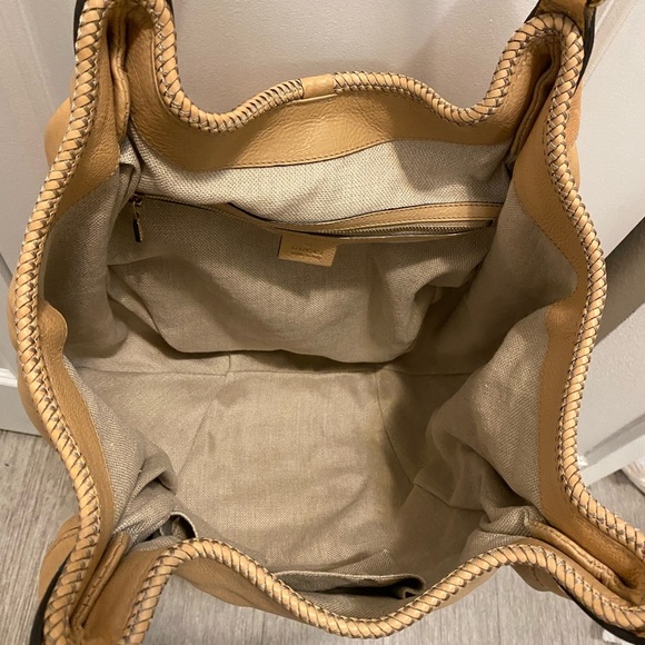 Gucci Shoulder Tote Bag Marrakech Tassel Logo 257029 Camel Color excellent shape - Picture 14 of 14